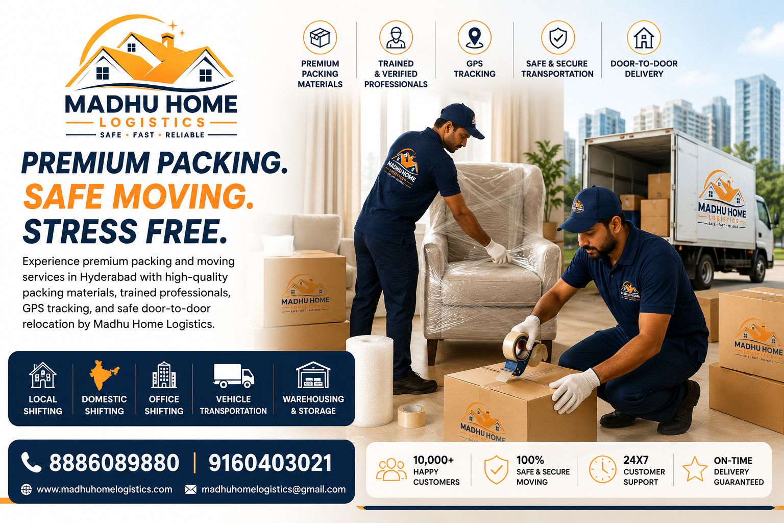 Madhu Home Logistics Packers and Movers Gachibowli