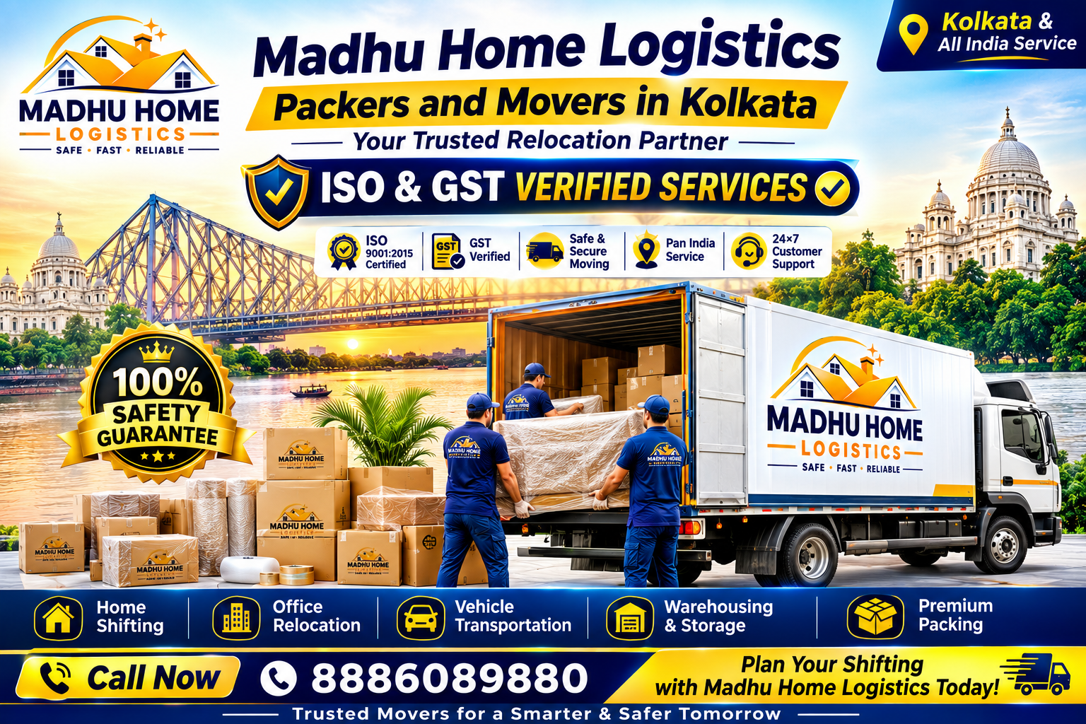 Madhu Home Logistics Packers and Movers Kolkata Madhu Home Logistics Packers and Movers in Kolkata with safe packing and relocation services